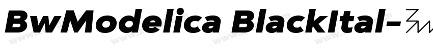 BwModelica BlackItal字体转换